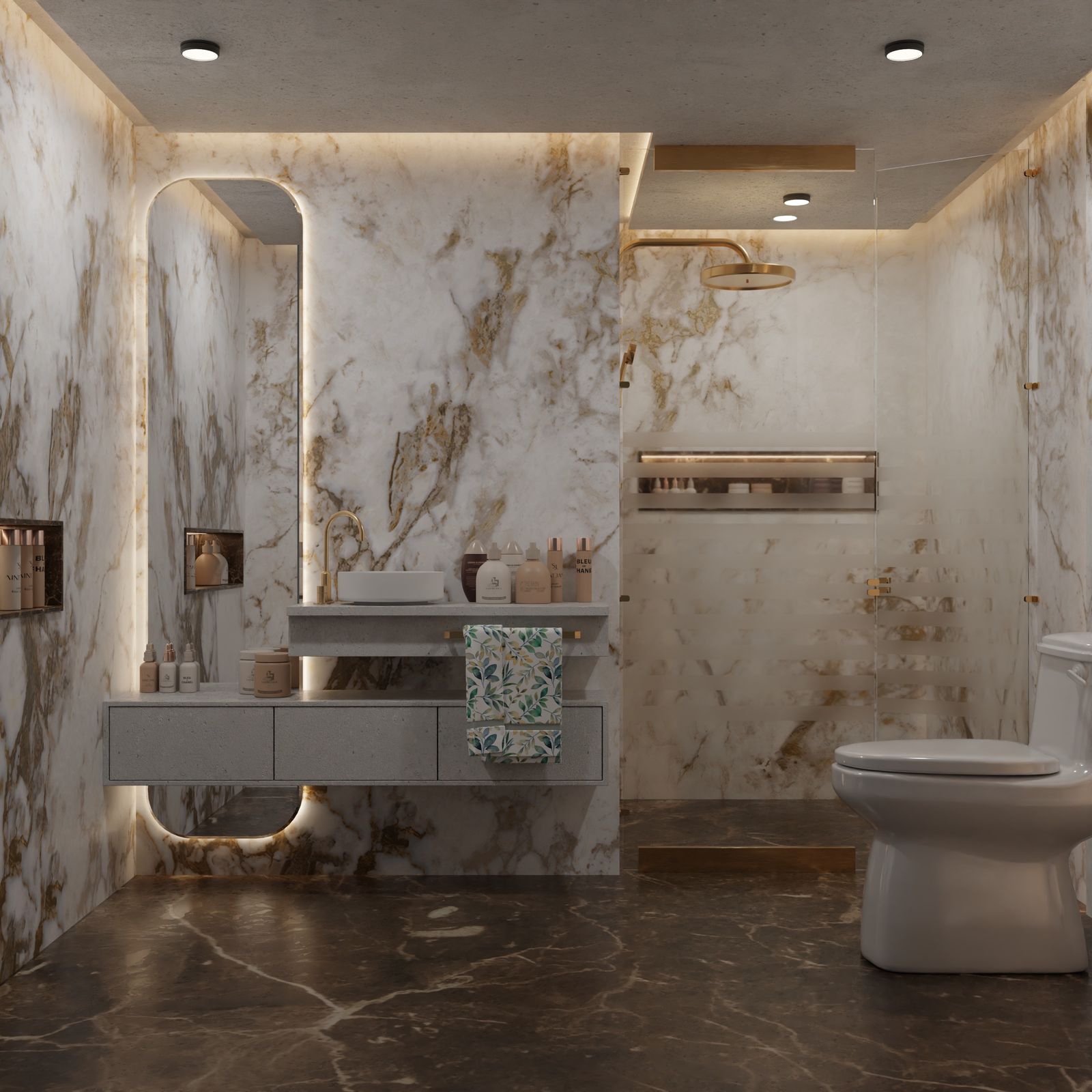 Bathroom counter 4