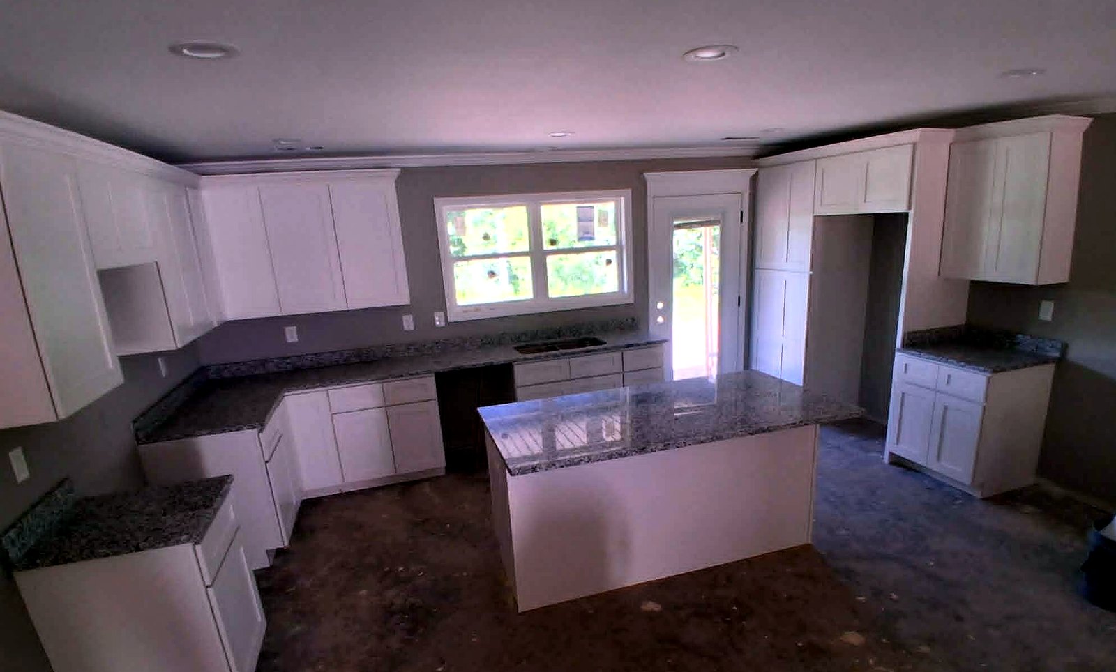 Granite kitchen with island