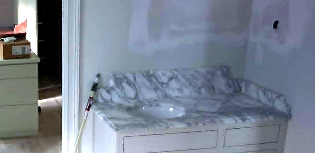 Double vanity install
